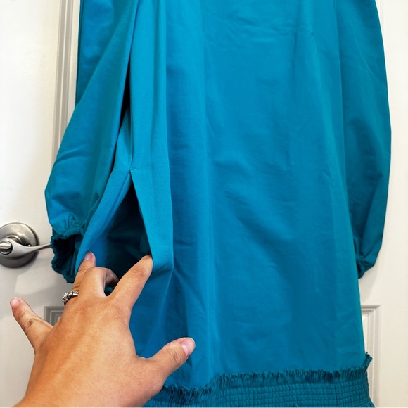 Weekend MaxMara Label-cut Cotton Poplin Dress 3/4 Sleeves. Size: Small US4 New - Picture 12 of 15